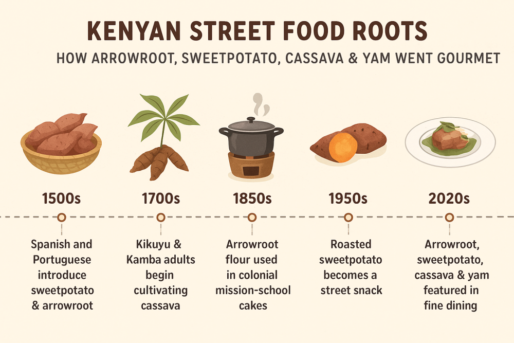 African Street Food Roots: How Arrowroot, Sweetpotato, Cassava & Yam ...